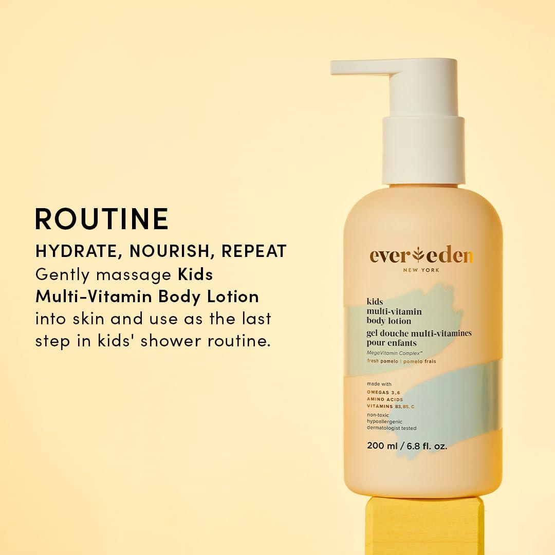 Evereden Evereden Multi-Vitamin Kids Face Cream & Kids Multi-Vitamin Body Lotion: Melon Juice - Clean and Non-Toxic Kids Products | Multi-Vitamin Skin Care for Kids