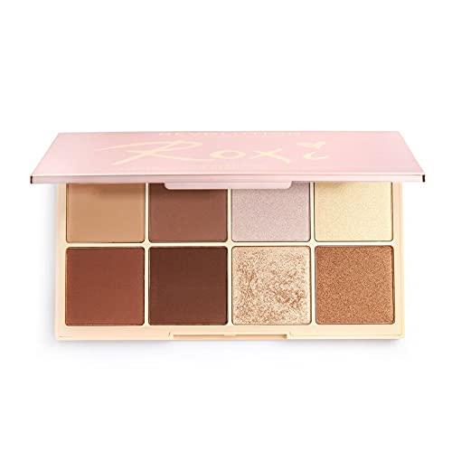 Makeup Revolution Makeup Revolution X Roxxsaurus Highlighter & Contour Palette, Sculpt, Define & Illuminating Makeup Palette, 8 Shades, Vegan & Cruelty Free, 8 x 0.052 oz.