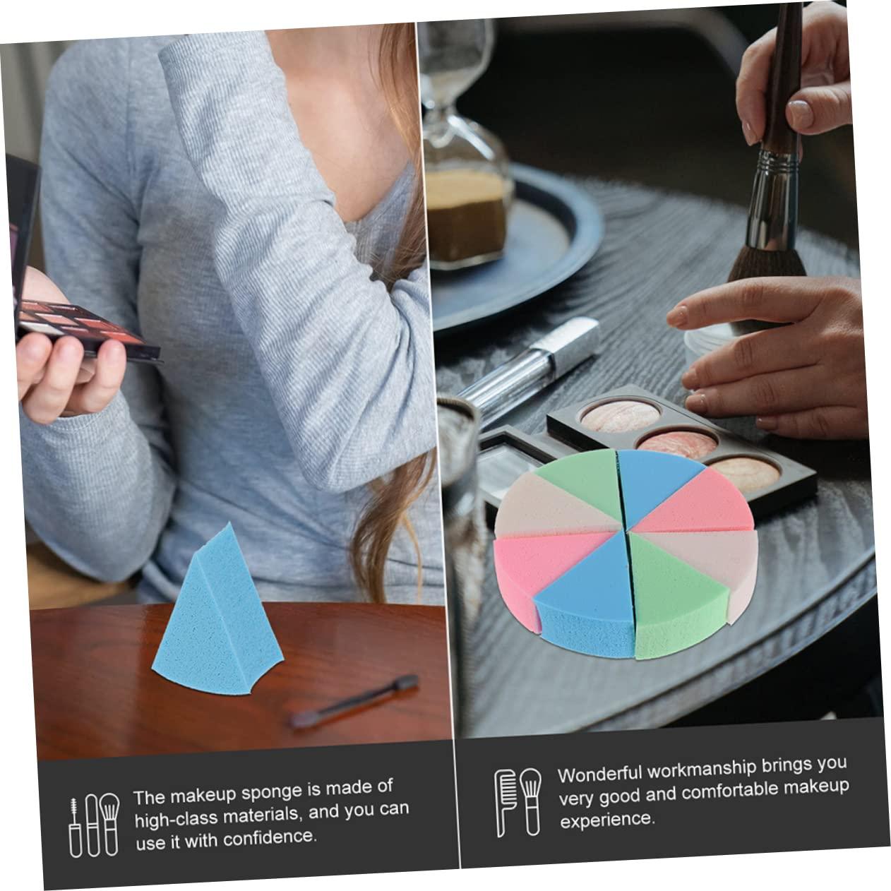 Baluue Baluue 3 Sets Triangular Sponge Puff White Makeup Shape Makeup Sponge Makeup Foundation Setting Powder Puff Beauty Sponge Make up Sponges Wedge Makeup Sponge Blender Colorful Emulsion