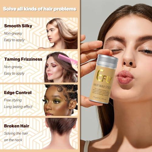 EFLY EFLY Hair Wax Stick, Non-Greasy Styling Pomade for Fly Away, Edge Frizz and Wigs (1)
