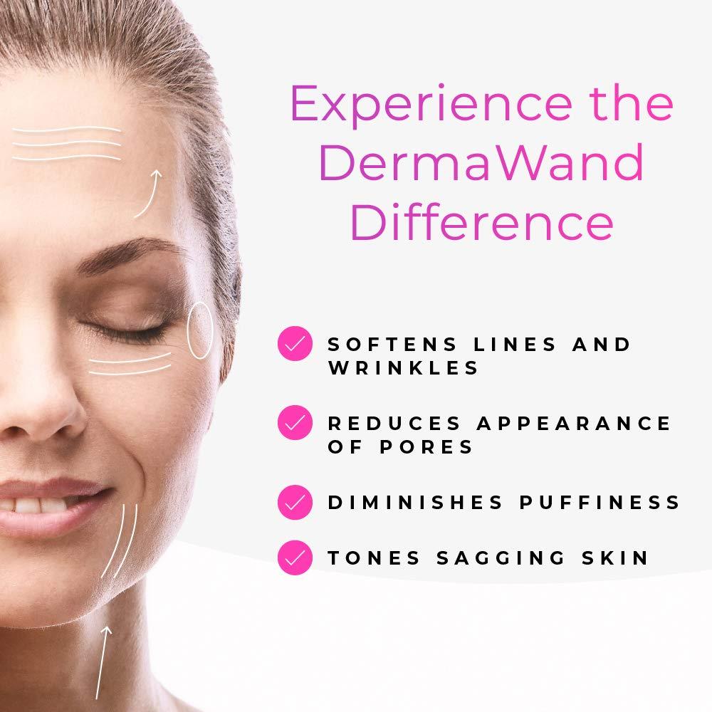 DermaWand Derma Wand Anti-Aging System - Portable Handheld Skincare Therapy Machine- Argon/Neon