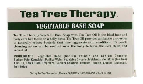 Tea Tree Therapy Soap, Vegetable Base w/Tea Tree Oil, 3.5 oz.
