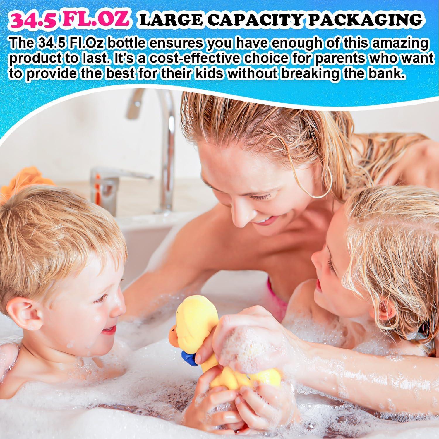 NinthAvenue Basics Baby Kids Body Wash and Shampoo Bubble Bath for Toddlers Kids Soap Sensitive Skin Hypoallergenic with Aloe Vera and Vitamin E Squeaky Clean Fresh Scent 34.5 Fl.Oz. KIT WITH 3 UNITS