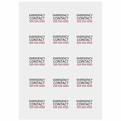 InterestPrint Custom Temporary Tattoos Kids - Personalized Emergency Contact Child Safty Tattoos with Phone number - If Lost Call Tattoos Sticker - Waterproof 15 Tattoos