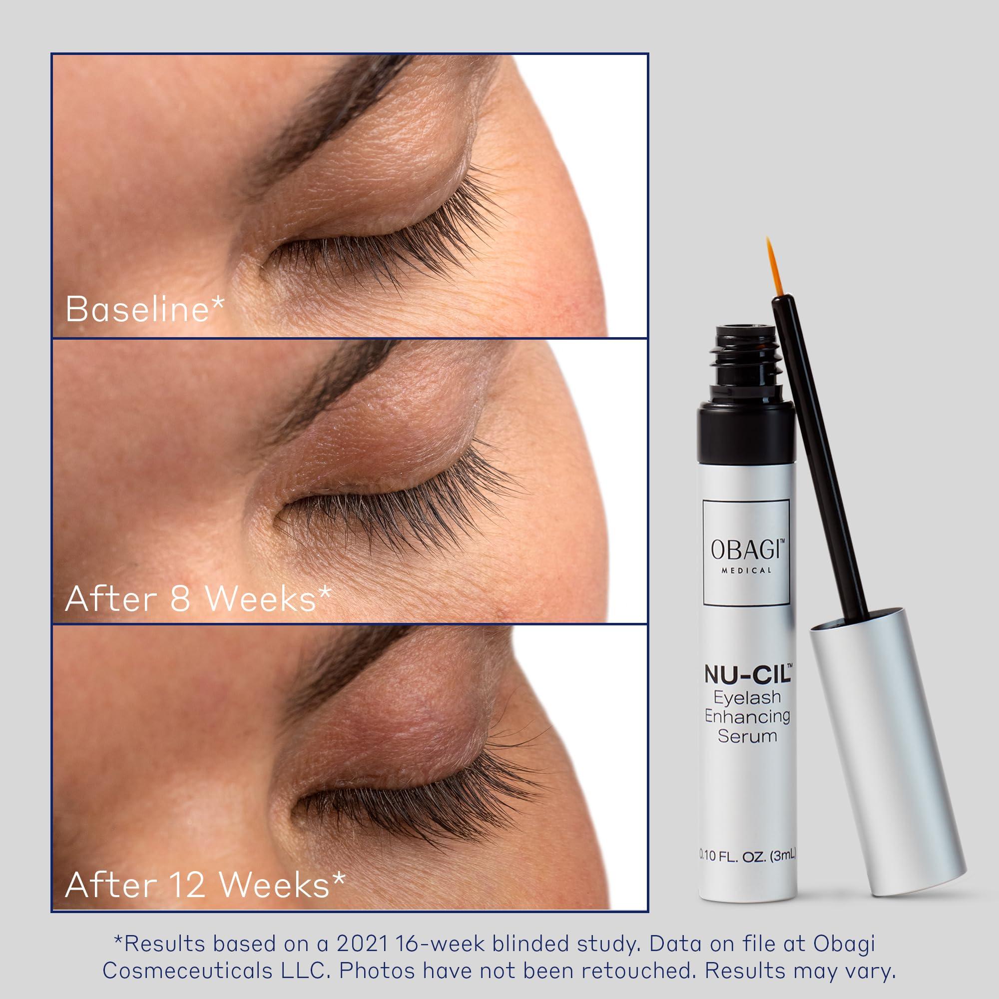 Obagi Medical Obagi Nu-Cil Eyelash Enhancing Serum Nourishing Lash Serum with Biotin for Thicker & More Defined-Looking Lashes 0.1 oz