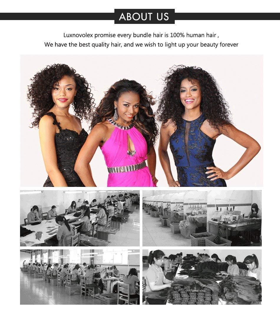 Luxnovolex Luxnovolex Brazilian Hair Bundles Body Wave Unprocessed 100% Human Hair Bundles Brazilian Virgin Short Human Hair Extensions 300g