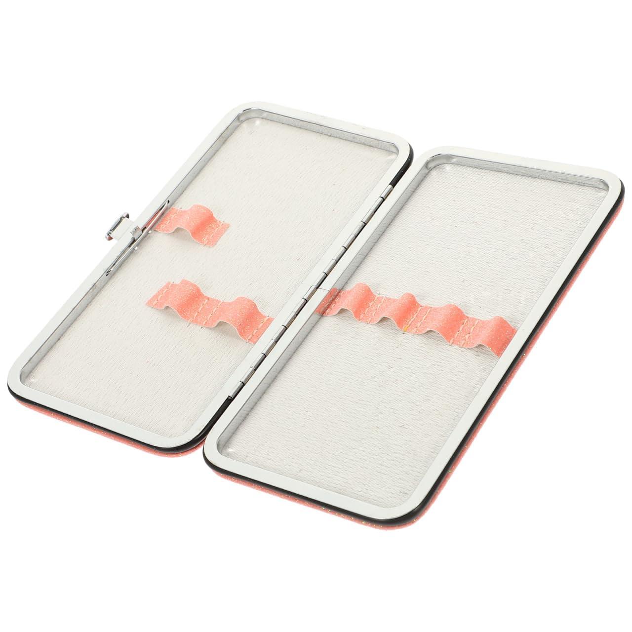 DOITOOL DOITOOL Box Tweezers Storage Bag Eyelash Holder Lashes Tweezers Travel Case Eyelash Container Lash Containers Lash Tweezers Eyelash Extension Tweezers Organizer Makeup Tools Make up Pink