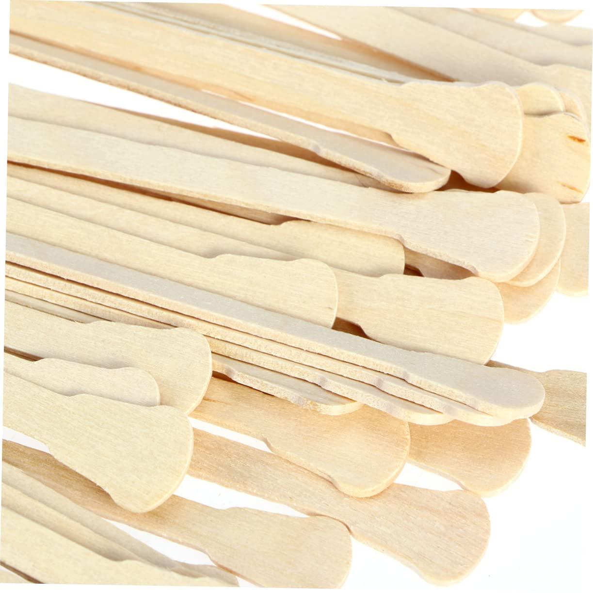 Hemoton Hemoton 150pcs Wooden Spatula for Waxing Wax Kit for Hair Removal Ear Hairs Removal Sticks Esthetician Supplies Wooden Waxing Sticks Wax Kits Wood Spatula Nasal Face Smudge Stick