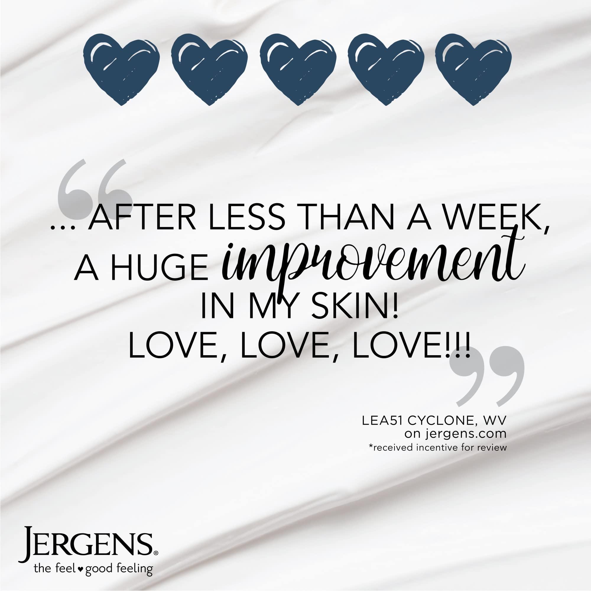 Jergens Jergens Skin Firming Body Lotion for Dry to Extra Dry Skin, Skin Tightening Cream with Collagen and Elastin, Dermatologist Tested, Hydralucence Blend Formula, 16.8 Oz, Pack of 3