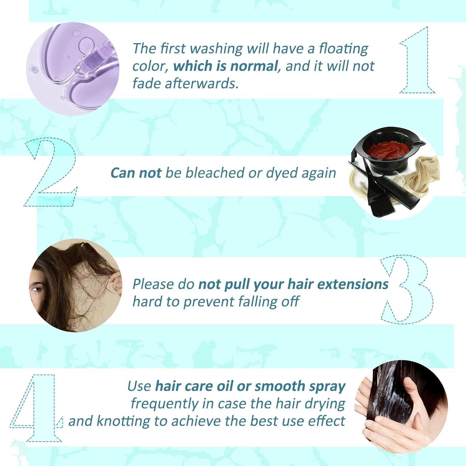 RUNATURE Purple Hair Extensions Bundles: Clip in Hair Extensions Real Human Hair Dark Purple 25g/5pcs and 70g/5pcs 18 Inch Full Head Colored Hair Extensions Purple Clip in Extensions