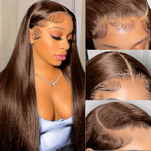 LAPONDAI LAPONDAI 13x6 Chocolate Brown Lace Front Wig Human Hair