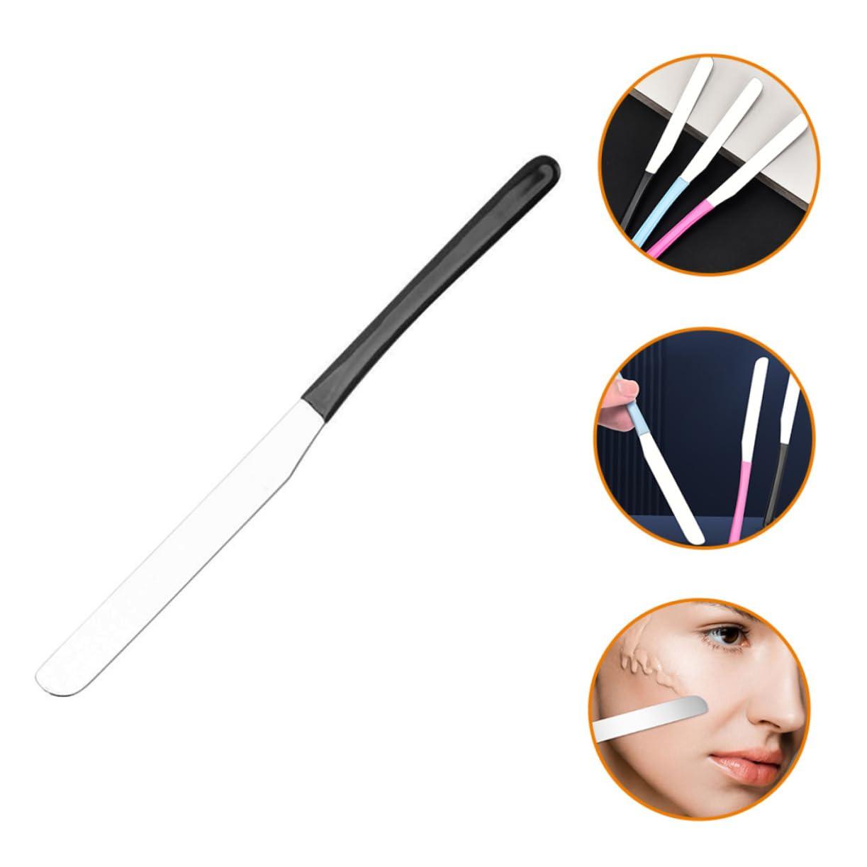 MAGICLULU MAGICLULU Cosmetic Mixing Makeup Spatula Double Foundation Makeup Stirring Tool Metal Makeup Spatula