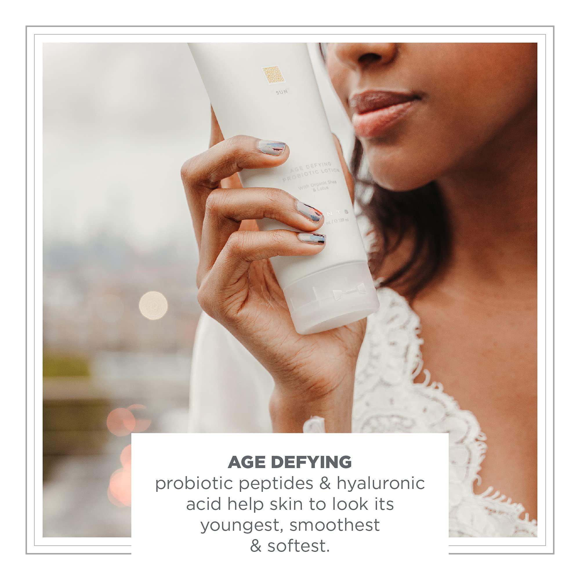 Zents ZENTS Body Lotion and Cashmere Oil Set (Sun), Anti-Aging Probiotic Lotion, Soften and Moisturize Skin with Organic Coconut Oil, Moisturize and Nourish Dry Skin, Powerful Healing Duo