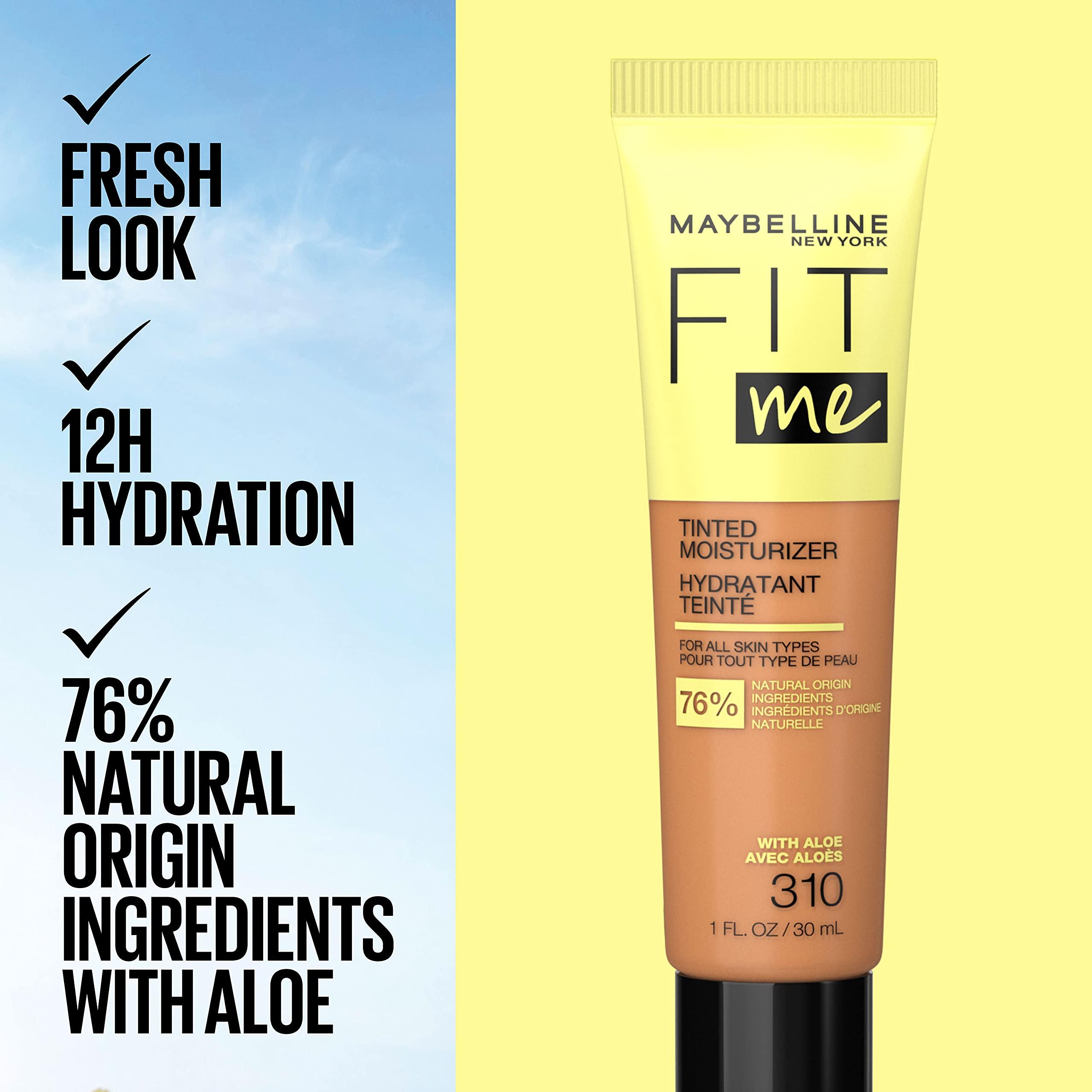 Maybelline New York Maybelline Fit Me Tinted Moisturizer, Natural Coverage, Face Makeup, 118, 1 Count