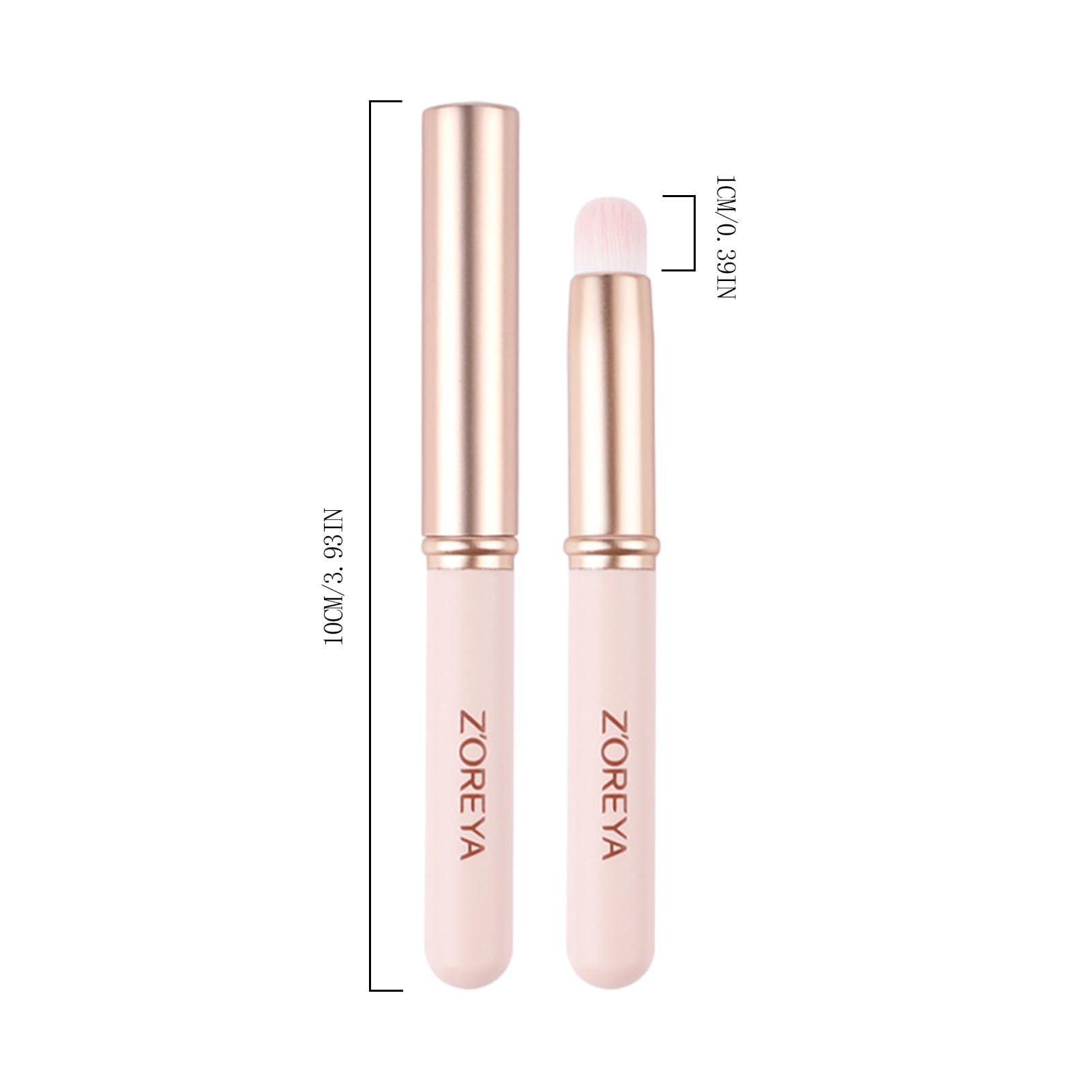 awakentti awakentti Lip Brush, Lip Brushes with Dustproof Lids and Fiber Bristles, Lip Smudge Brush, for Lipstick Gloss Creams, Hygienic Portable with Cap, for Women Girl