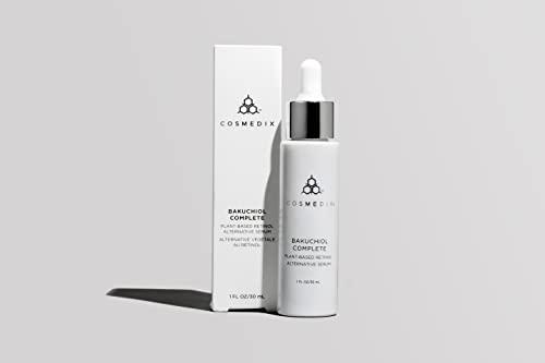 COSMEDIX COSMEDIX Bakuchiol Complete Plant-Based Retinol Alternative Serum, Improves Appearance of Fine Lines and Wrinkles, Lightweight and Conditioning, Botanical Retinol Alternative, Cruelty Free