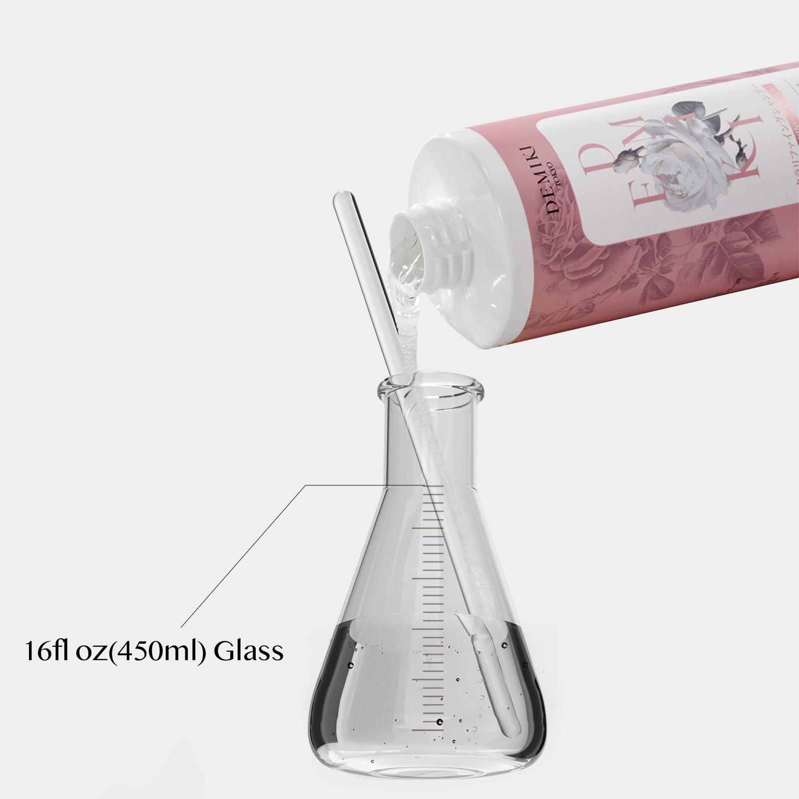 DEMIKI DEMIKI Japanese Shampoo for Women | Anti Dandruff Shampoo Sulfate Free for Oily Hair | Dye & Paraben Free | Organic Rose Scent | Clarifying, Moisturizing, Refreshing Natural Hair Care,16oz