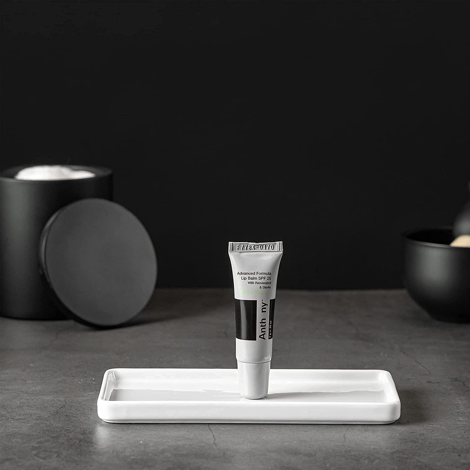 Anthony Anthony 25 SPF Lip Balm with Sunscreen for Lips – Contains Green Tea Extract, Shea Butter & Vitamin E – Moisturizing Repair Care Treatment for Chapped & Dry Lips 4-Pack