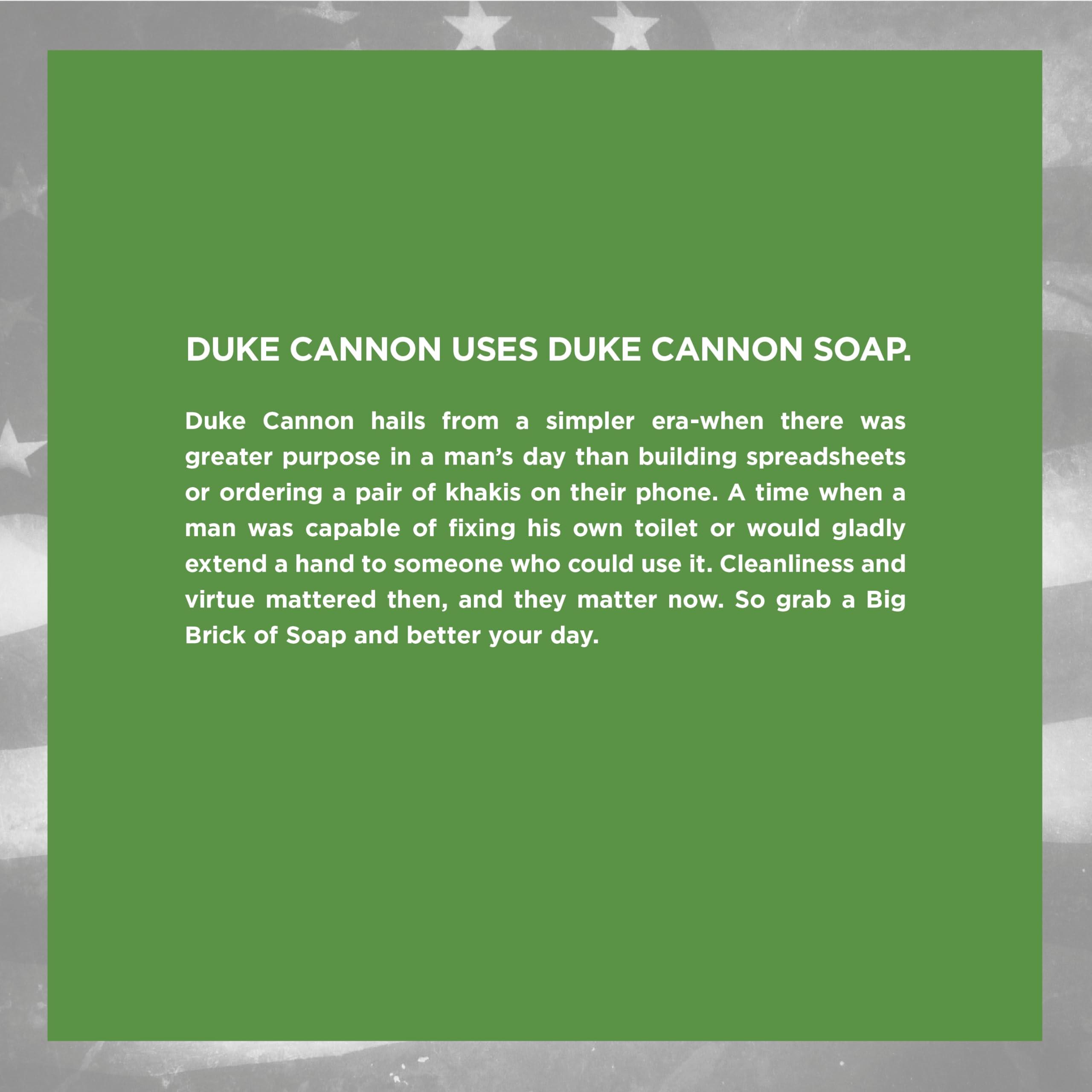 Duke Cannon Supply Co. Duke Cannon Supply Co. Big Brick of Soap Bar for Men, Productivity - Extra Large, All Skin Types, 10 oz. (Pack of 6)