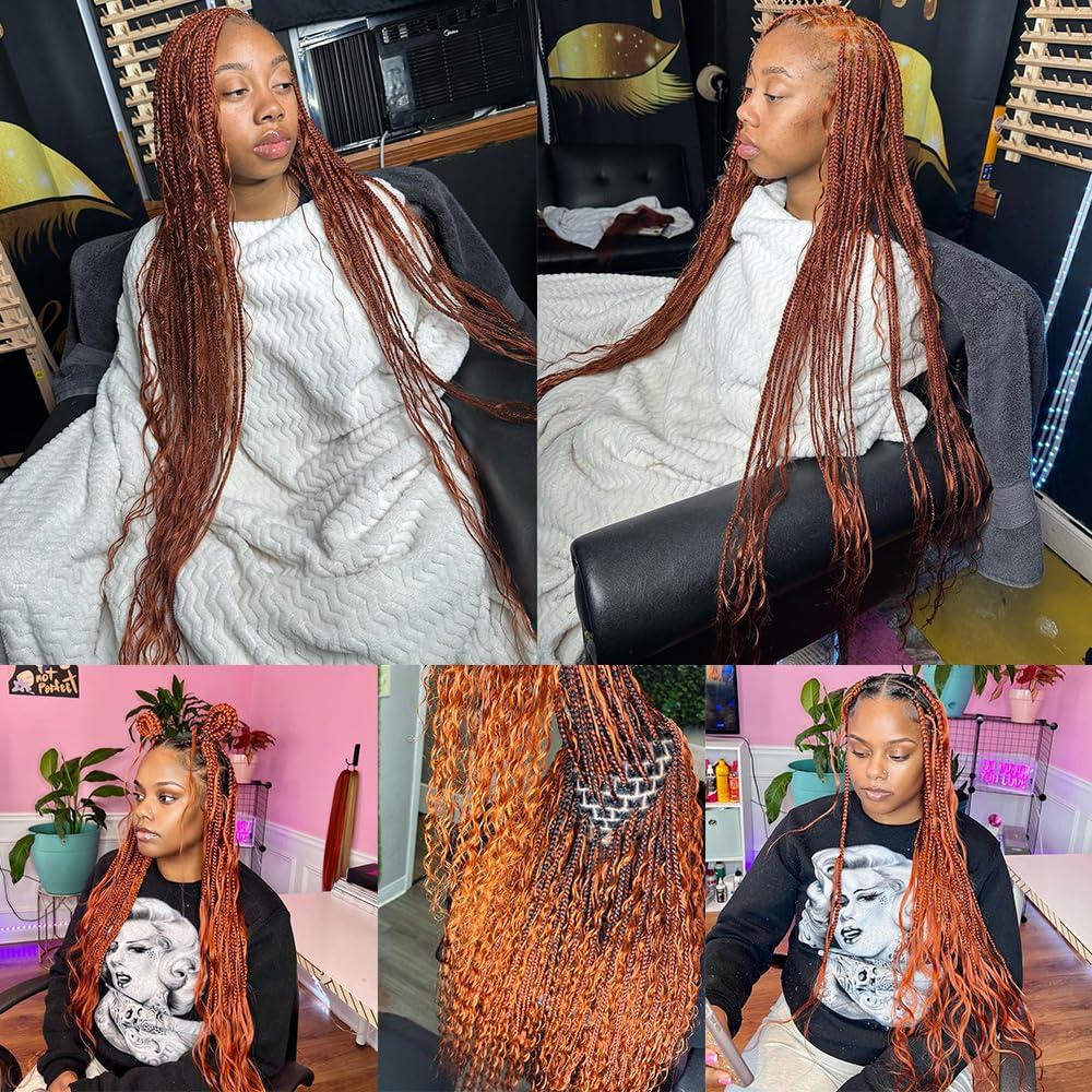 MIMORE Micro Braiding Hair Human Bulk Hair Wet and Wavy Super Bulk 18-100g (1Pack/2Bundles) Virgin Human Braiding Hair for Micro Braids Hair No Weft Human Hair Braid Extension (#350 Ginger Color,Super Bulk)