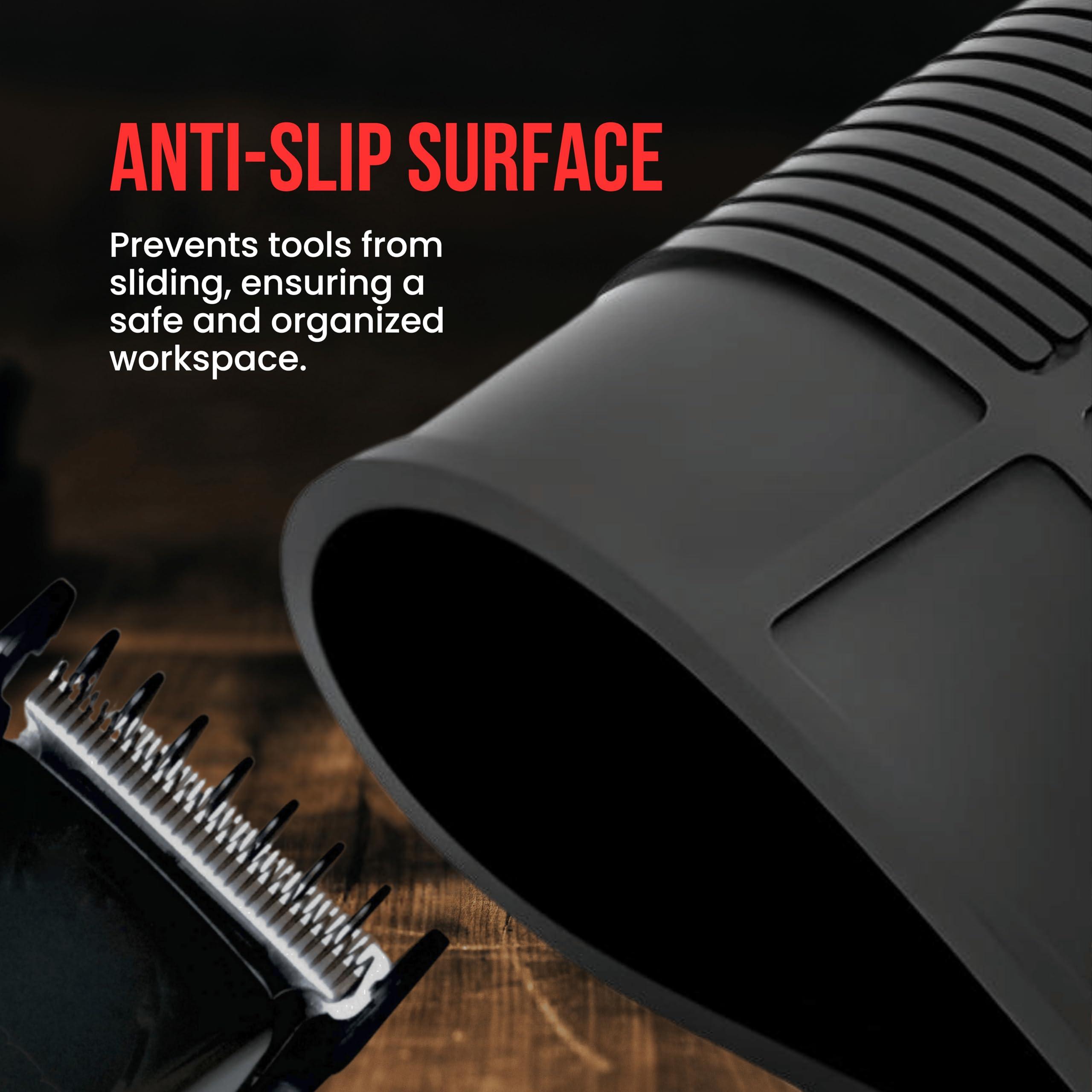 The Shave Factory The Shave Factory Magnetic Station Mat - Organizer Mat, Salon Barbershop Work Station Pads