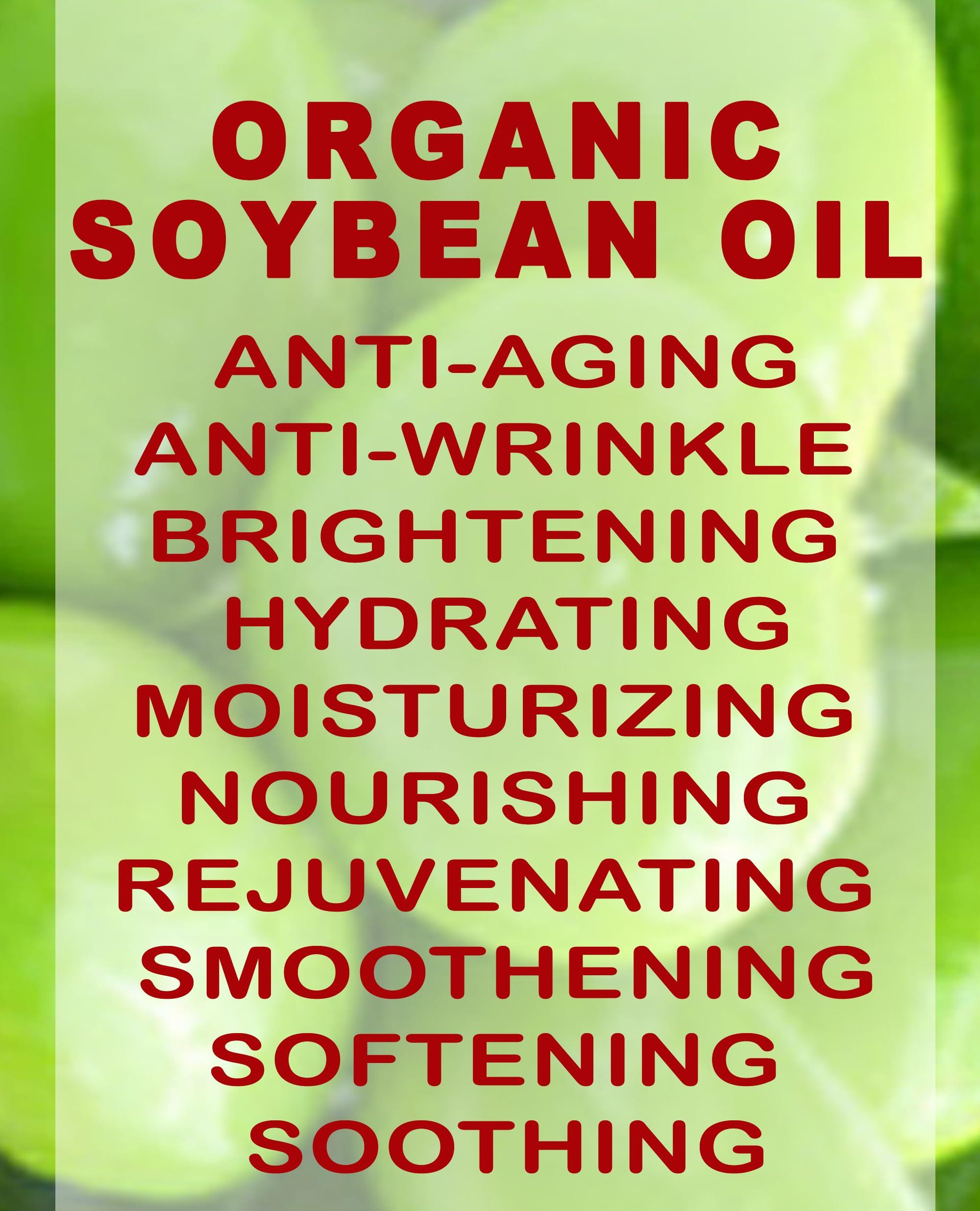Botanical Beauty Organic SOYBEAN OIL 100% PURE Natural Refined Cold Pressed Carrier Oil for FACE, SKIN, BODY, HAIR, NAILS 1 Fl.oz.- 30 ml Skin Moisturize, Skin Nourishing by Botanical Beauty