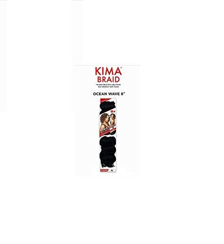 Harlem 125 Harlem 125 Kima Braid Ocean Wave 8" 6-PACKS (8", 2 Dark Brown)