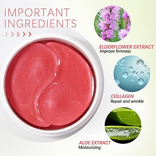 LIYALAN LIYALAN Sakura Under Eye Patches for Dark Circles and Puffiness Eye Mask Skin Care Products Eye Patches for Puffy Eyes Beauty Under Eye Treatment for Women 60Pcs