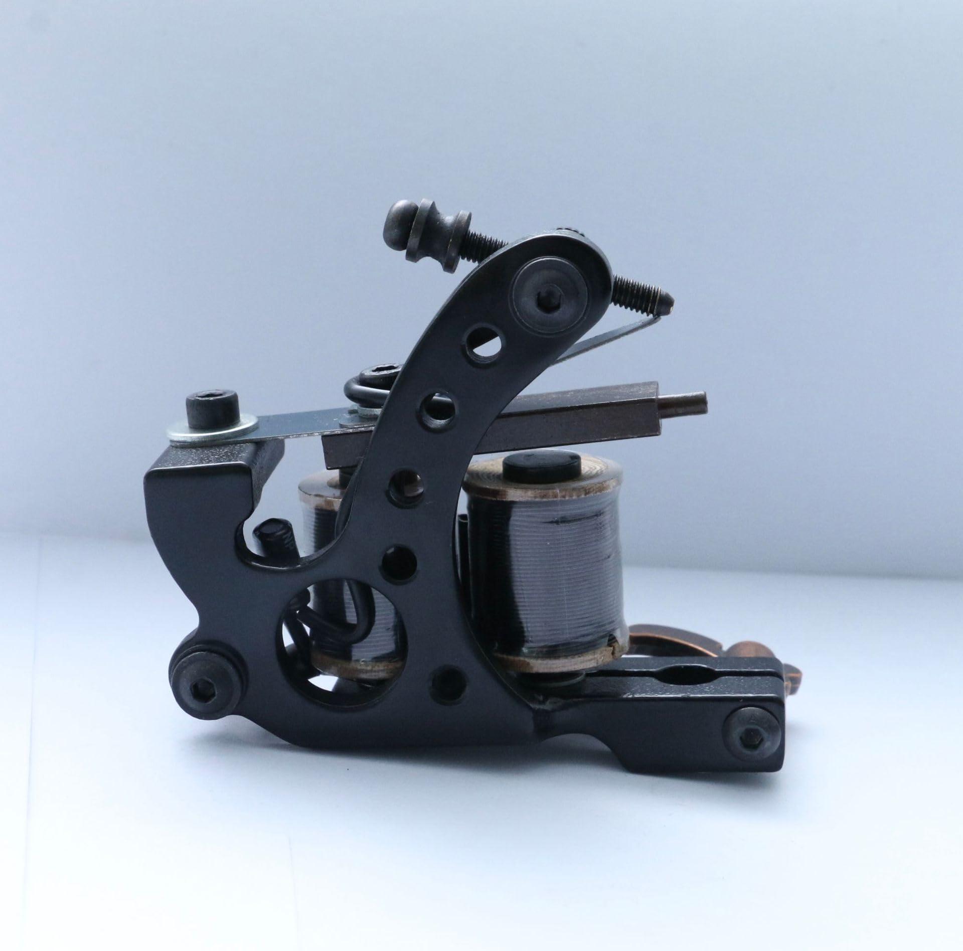 TTOOGO Coils Tattoo Machine for Inner Tattoo Liner Shader Beginner Practice Tattoo Machine Five Hole Coil Machine Tattoo Machine,Shader