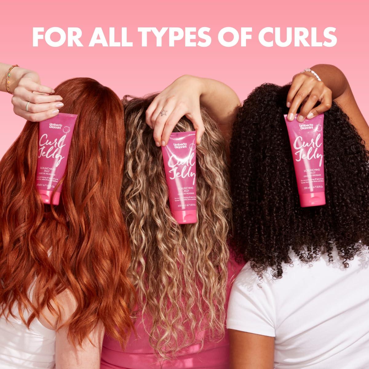 Umberto Giannini Umberto Giannini Curl Jelly Scrunching Jelly 7 fl Oz - Frizz Solution Defining Hair Gel for 2a-4c Curly, Wavy, Coily Hair - Vegan & Cruelty-Free
