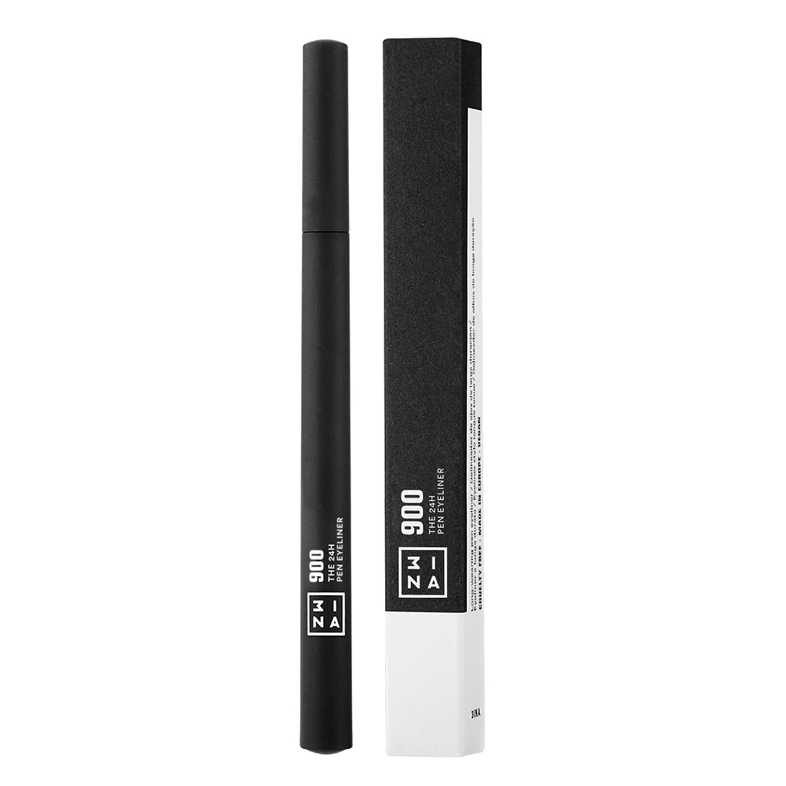 3ina 3INA The 24H Pen Eyeliner 900-24 Hour Wear - Matte Finish - Fine Tip Longwear Black Liquid Liner - Smudgeproof, Flake Proof Eye Makeup - Cruelty Free, Paraben Free and Vegan Cosmetics - 0.04 Fl. Oz