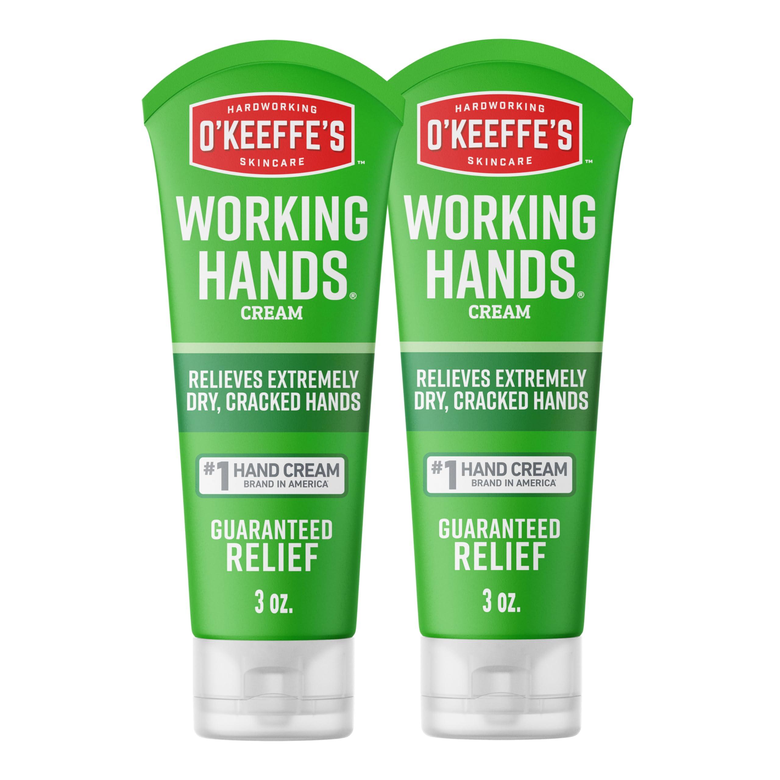 O'Keeffe's O'Keeffe's Working Hands Hand Cream for Extreme Dryness - 3 oz Tube (2 Pack) - Repairing Skincare for Cracked, Dry Hands