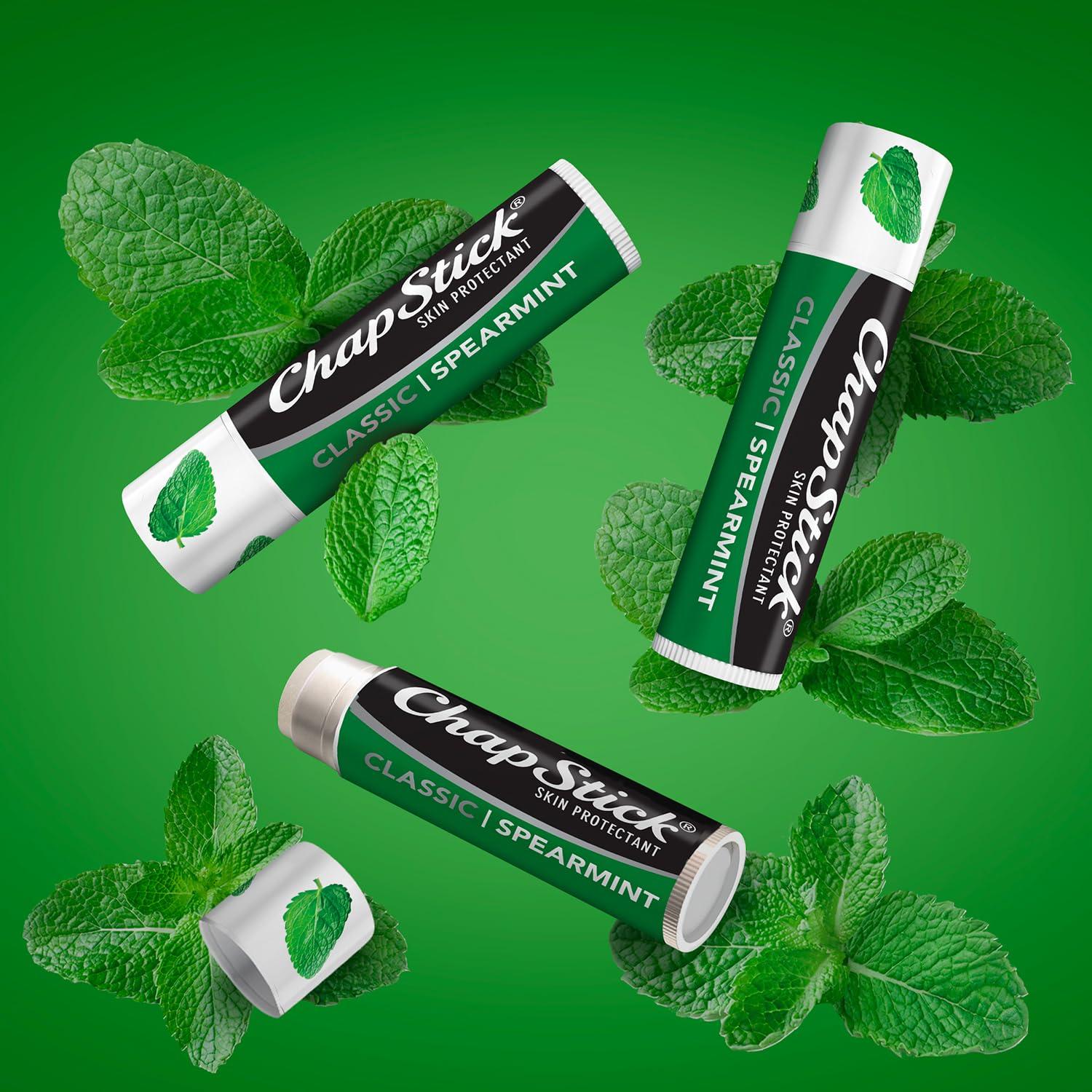 ChapStick ChapStick Bulk Lip Balm, Classic Spearmint 12-Pack  Cool & Refreshing Lip Moisturizer for Dry Lips, 0.15 Oz Ea