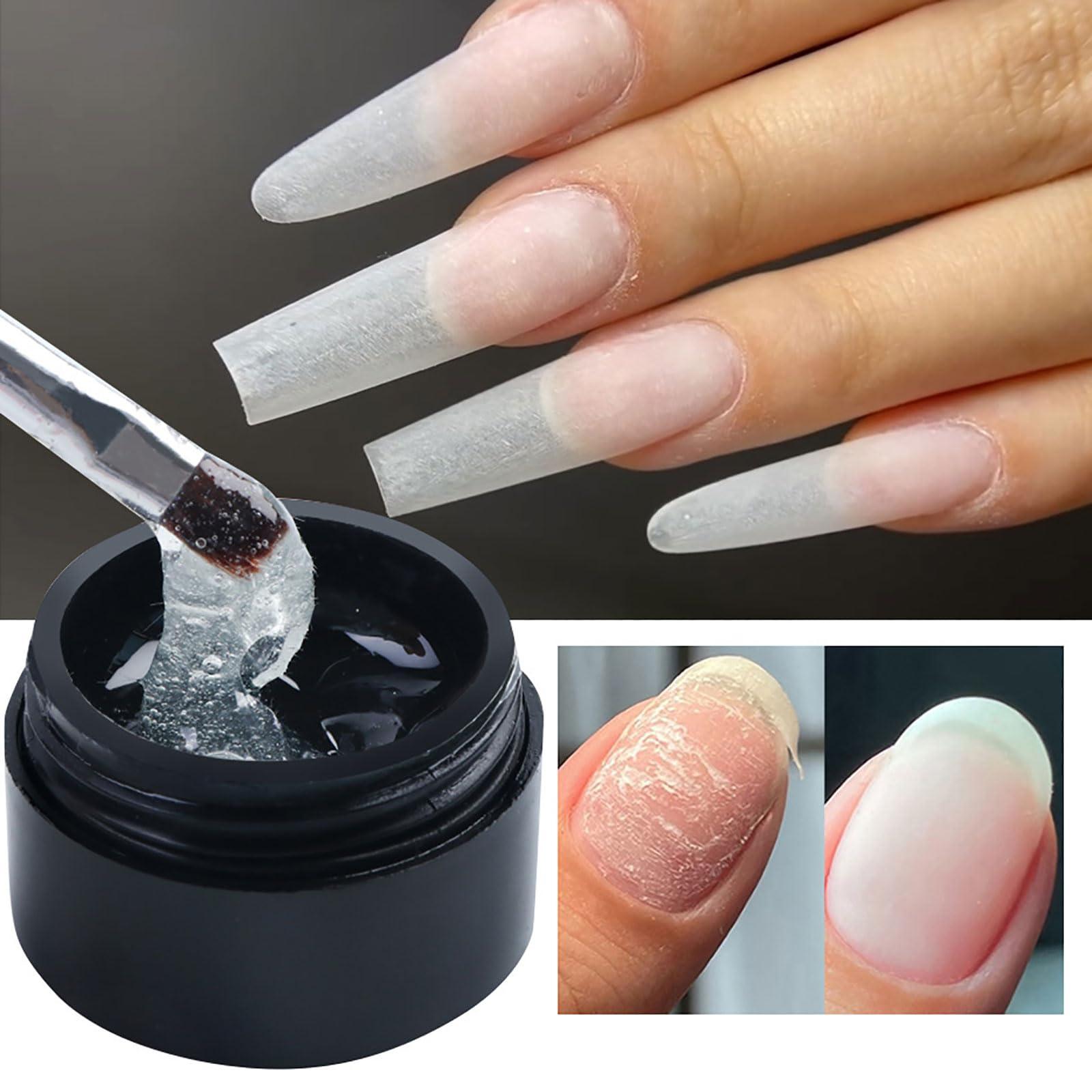 KRRHUEO 1/2/3PCS Nail Repair Protection Gel, Nail Repair Gel, Instant Cracked Nail Repair Gel, Nail Repair Kit For Split Natural Nail, For Natural Nails, Easy Quick Fix, Home & Salon Use (2PCS)