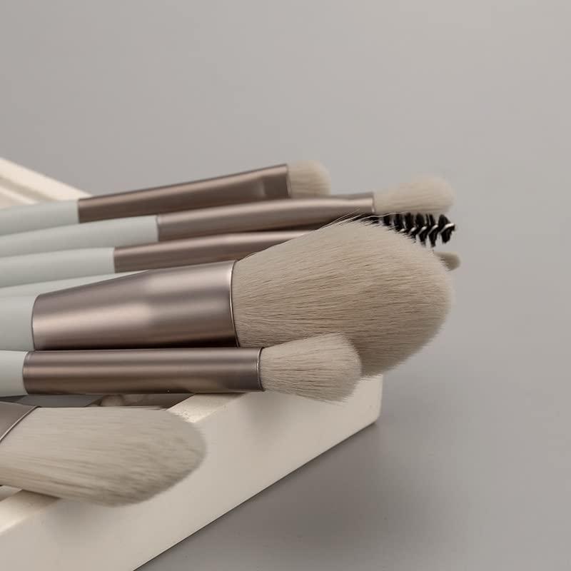 RomildaYuan 8Pcs Mini Size Makeup Brush Set Foundation Highlighter Blending Eyeshadow Eyelashes Eyebrow Brush for Make Up Pincel