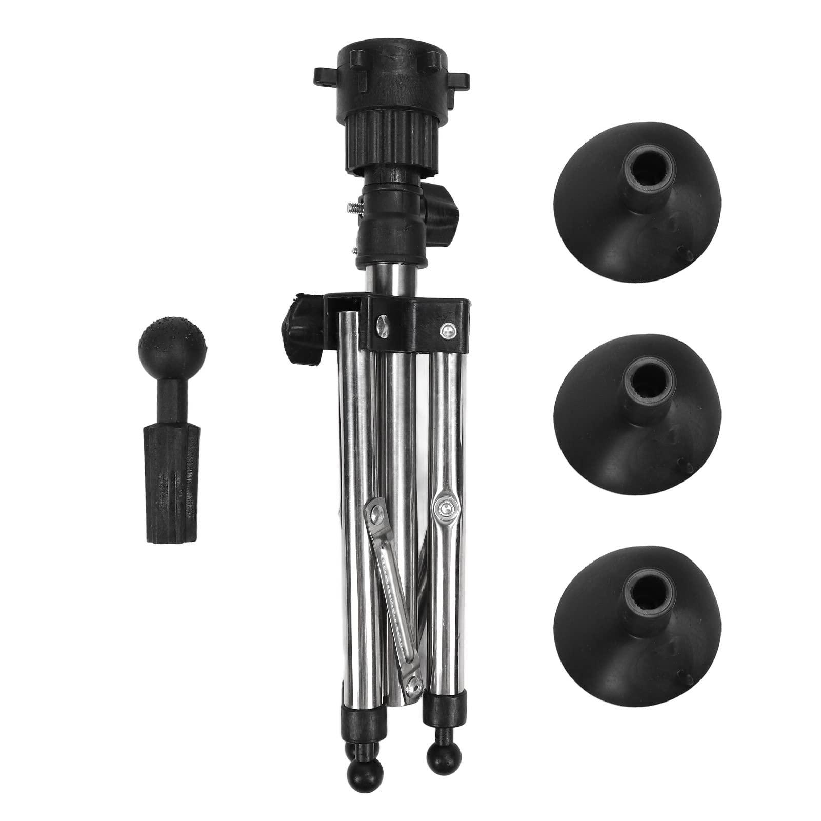 NSXAYIWE Mannequin Head Tripod Stand, Foldable Wig Head Stand Alloy Mannequin Head Holder Adjustable Mannequin Stand Tripod for Beauty Hairdressing Styling