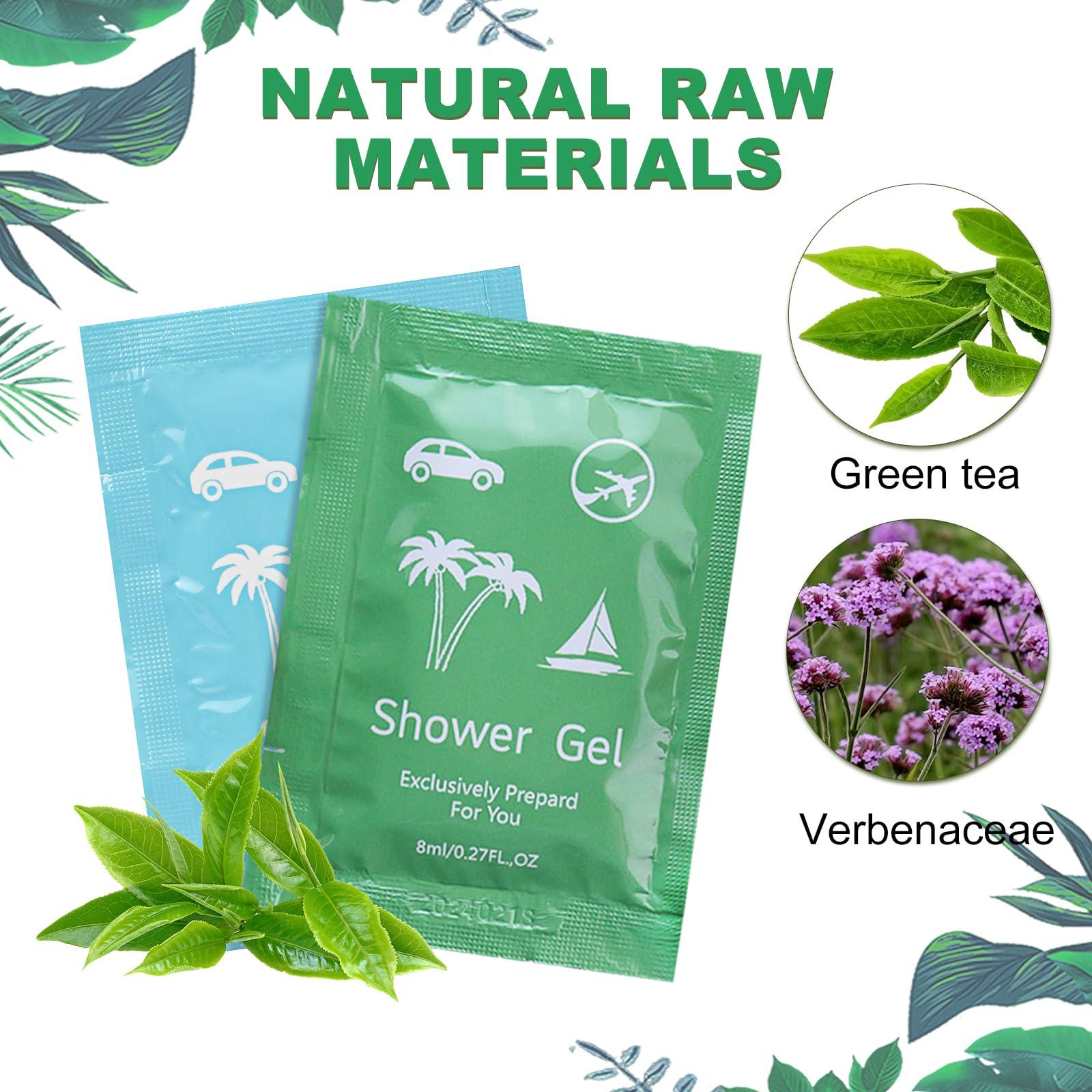 fafortune Bulk Hygiene Kits for Homeless ,Travel Size Body Wash and Shampoo Bulk 0.28fl Oz,Travel Size Shower Gel SetShampoo Bulk Travel Size ,Hotel Supplies for Guests (0.28fl Oz(Pack of 500), 500, Count)