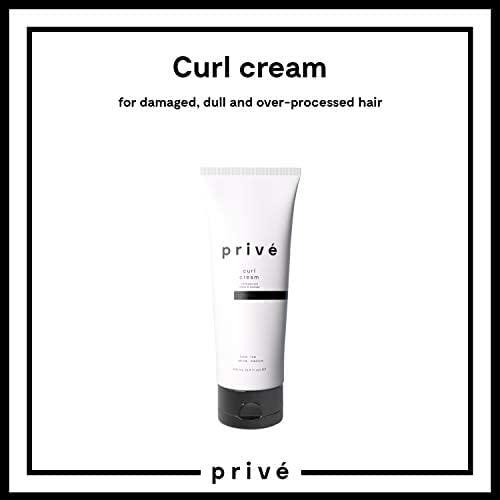 Prive privé curl cream activates and defines lifeless curl/silicone free 175ml / 5.9oz