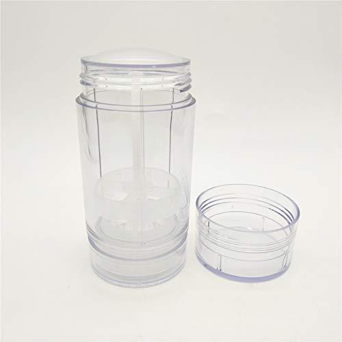 glasstore 4 Pcs Deodorant Container Clear Empty Twist-up Tubes DIY Deodorant Stick Containers Bottom Filling Gel Cosmetics Lip Balm Tube Bottle (50ml/1.7oz)