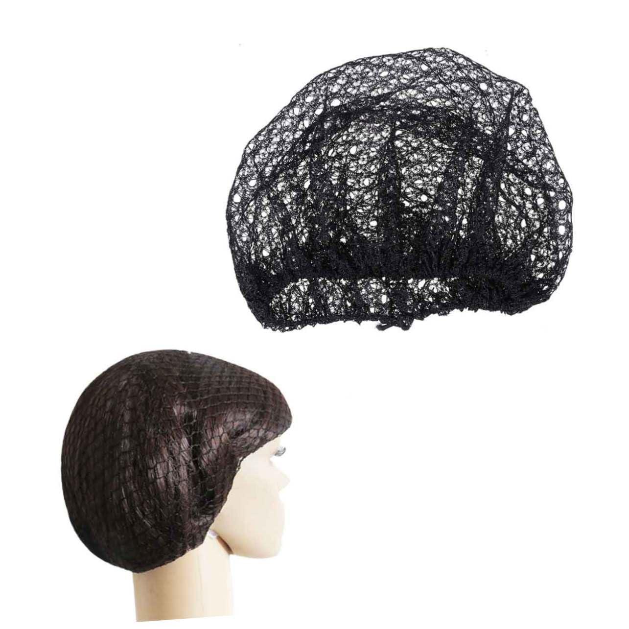 Beavorty Beavorty Black Hair Net 12 Pcs Disposable Hair Net Covers Sleep Hair Bun Net Holder Disposable for Women Hair Nets Food Service Hair Net for Long Hair Wig Hair Set Work