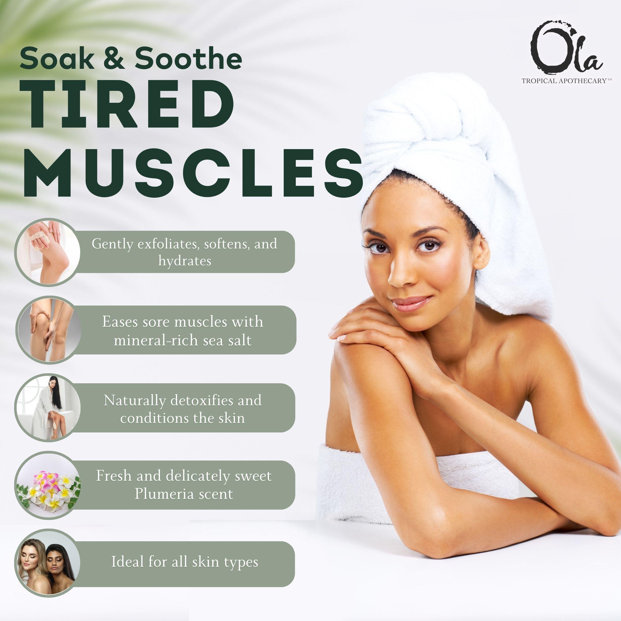 Tropical Apothecary Ola Tropical Apothecary Plumeria Scented Hawaiian Sea Salt Bath Rituals - 2 oz