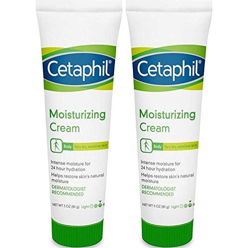 Cetaphil Cetaphil Moisturizing Cream for Dry/Sensitive Skin, 3 Ounce (Pack of 2)