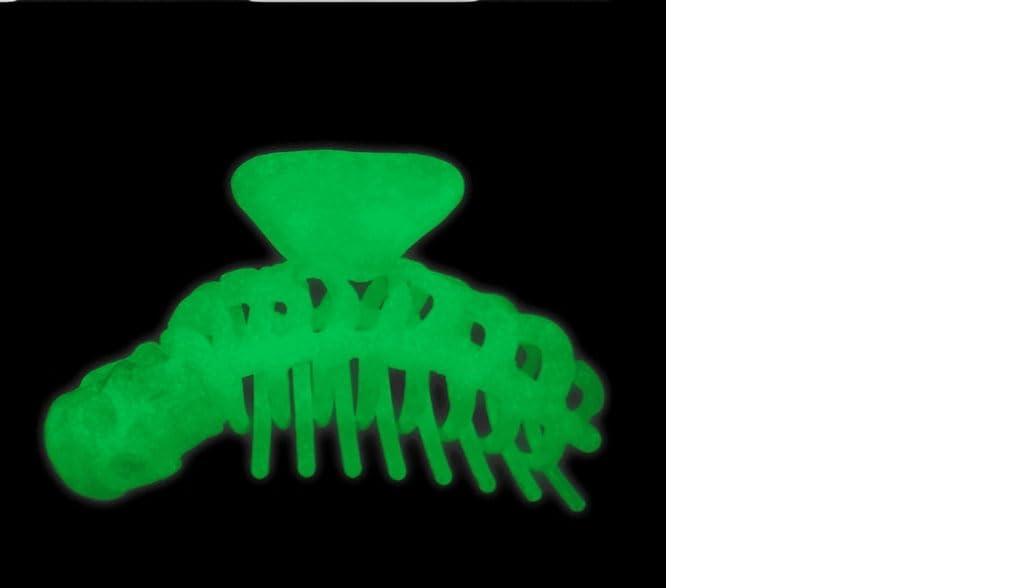 kreepsville 666 Gothic Skull Skeleton Ribcage Claw Horror Hair Clip (Glow in the Dark)
