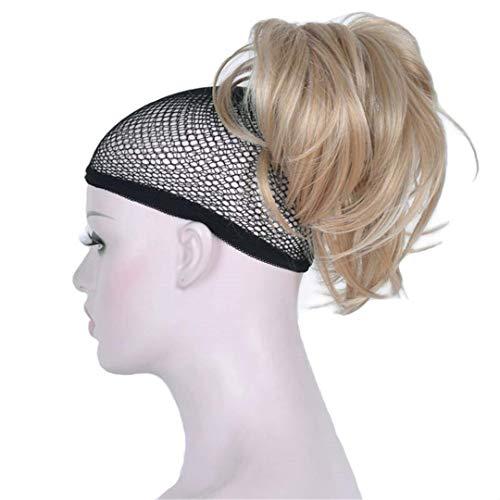 Aonmg Synthetic Short Curly Blonde Burgundy Drawstring Ponytail Ponytail Law Clip In Hair Pieces Styles Hair s 30 Colors 8 6inches