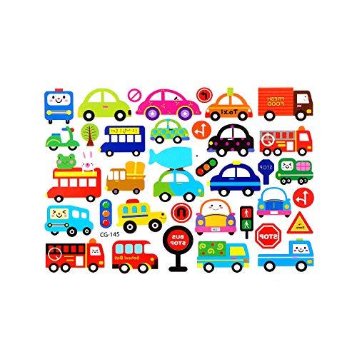 BETTERLINE Kids Temporary Tattoos - More than 120 Easy-to-Use Tattoos for Children (Assorted - 6 Sheets)