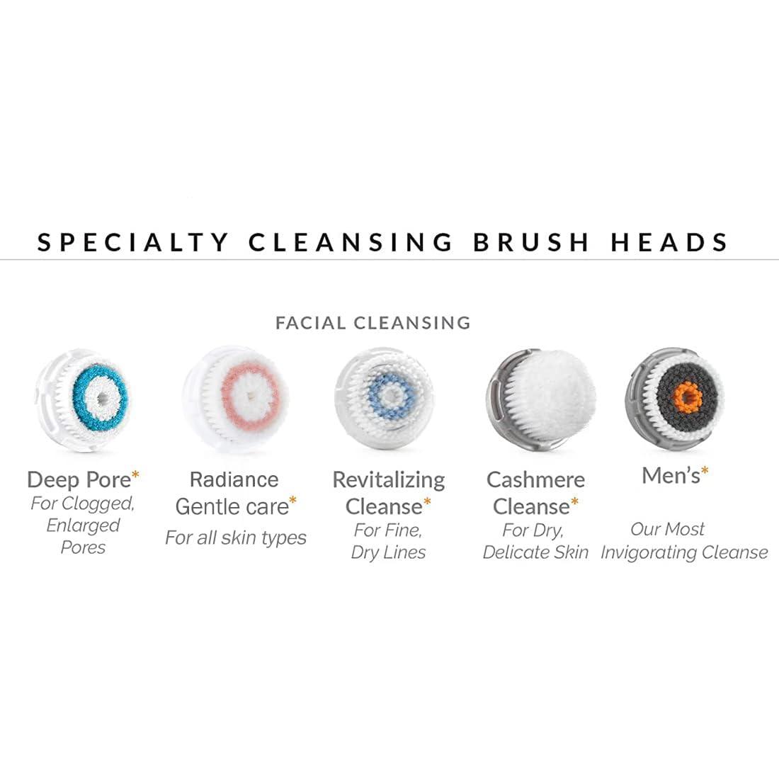 Evetree Evetree Radiance Facial Cleansing Brush Head Replacement | Compatible with Clarisonic Mia 1, Mia 2, Mia Fit, Alpha Fit, Smart Profile Uplift and Alpha Fit, 2 Pack (Radiance)
