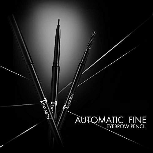 AMAKO 1.5mm ultra-fine eyebrow pencil automatic rotation eyebrow pencil,durable, sweat-proof and not easy to take off make-up, five colors available(01#Black)