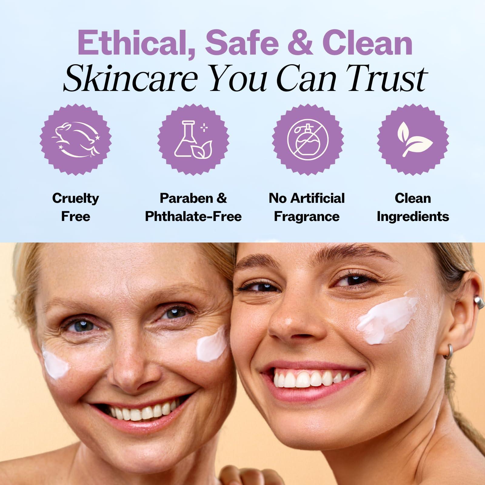 LilyAna Naturals LilyAna Naturals Eye Cream - Eye Cream for Dark Circles and Puffiness, Under Eye Cream, Anti Aging Eye Cream Reduce Fine Lines and Wrinkles (1.7 Ounce, Rosehip and Hibiscus (Tube))