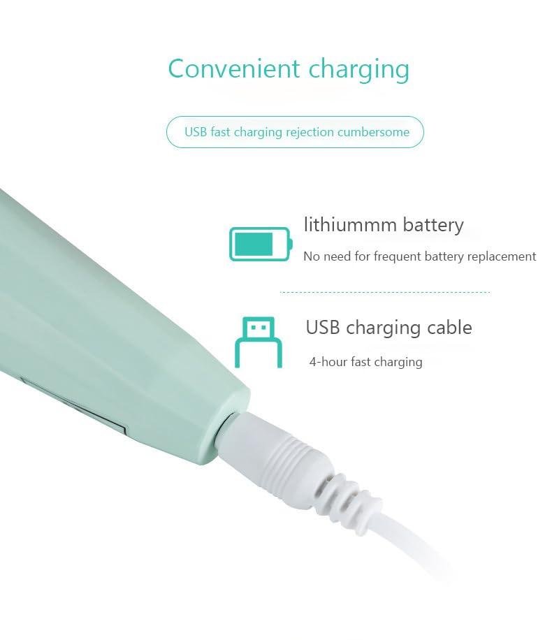 Voibuty V Multifunctional Facial Cleanser, Silicone Facial Brush, one Machine, Multi Head Facial Cleanser, Cleaning and Massage Facial CleanserExfoliateMassage,360 Rotation Cleanser