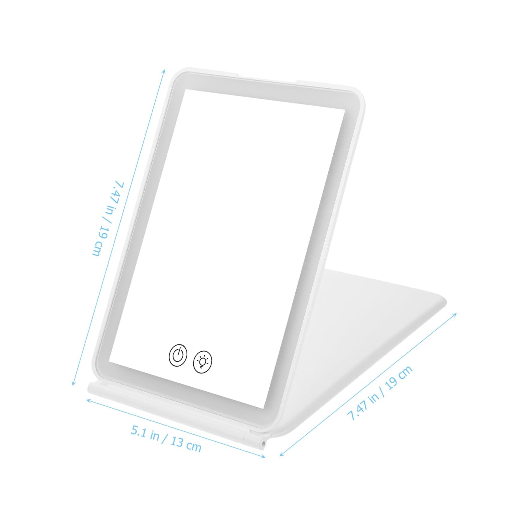 minkissy minkissy Portable Makeup Mirror Led Lights Desk/Tabletop Mirror 3 Options for Travel Home Use